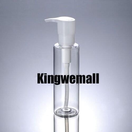 300pcs/lot Capacity 200ml,transparent lotion liquid oil Pump/Cosmetic Packaging bottles,empty container,drop shipping,FTJ39