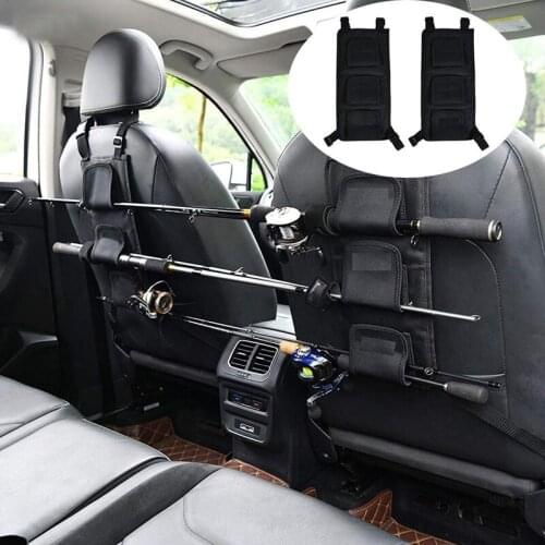 Accessories car fishing rod storage bag Luya fishing rod fixed belt vehicle back seat portable fishing rod back hanging bag