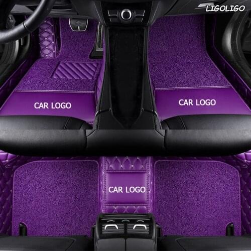 LIGOLIGO Custom car floor mats for Audi A4 A5 A6 SQ5 RS4 RS6 RS7 RS5 A8 A7 Q3 Q5 Q7 S3 S5 S6 S7 S8 R8 TT A1 A3 car foot styling