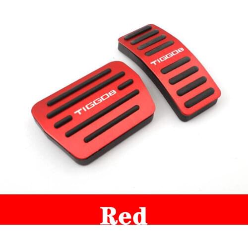 Gas Brake Footrest Foot Pedal Cover Set for Chery Tiggo 8 Accelerator Pedal Tiggo 8 Modified Pedal Pad Brake Slip-Proof Pad
