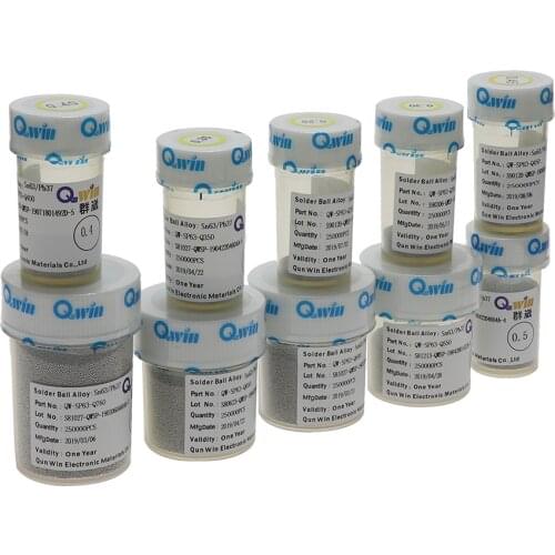 BGA Tin Pearl Computer Phone Motherboard Repair Tin Ball 0.6mm 0.65mm Diameter Tin Ball