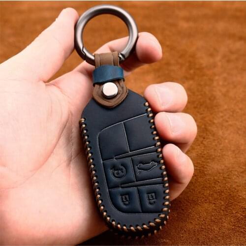 Remote Smart Key Case Cover Fob Holder 4 Buttons Fit for Dodge Charger Challenger Durango Jeep Cherokee Chrysler 200 2015 2016