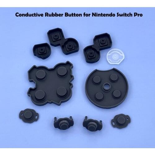 For Nintendo Switch PRO Controller Rubber Conductive Button Pads Silicone Conductive Adhesive Key Buttons Repair Parts