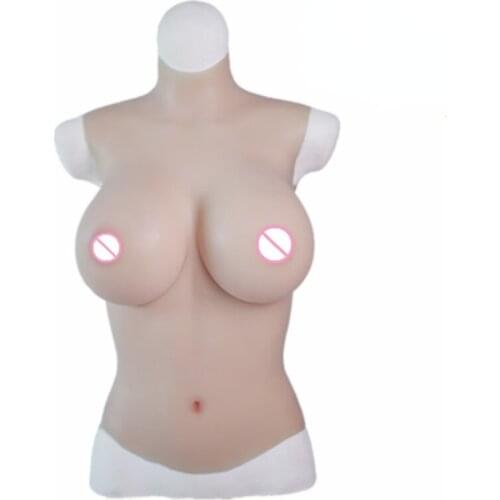 E Cup Silicone Breast Forms Fake Tits Realistic Soft Boob Bionic Skin Crossdresser Transgender Queen Transvestite Mastectomy Bra