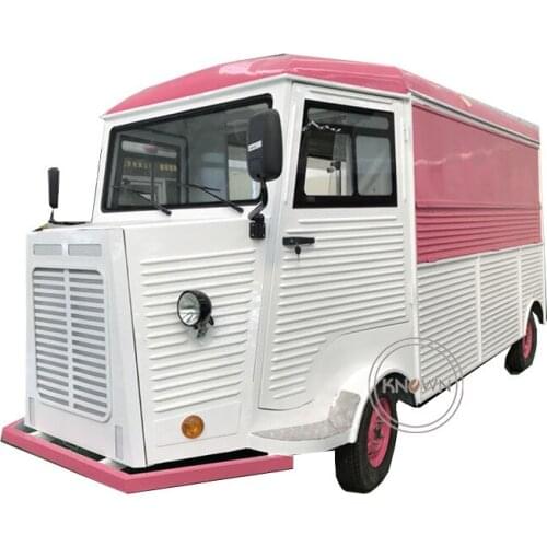 Hot dog steel mobile design food truck with size and color customize