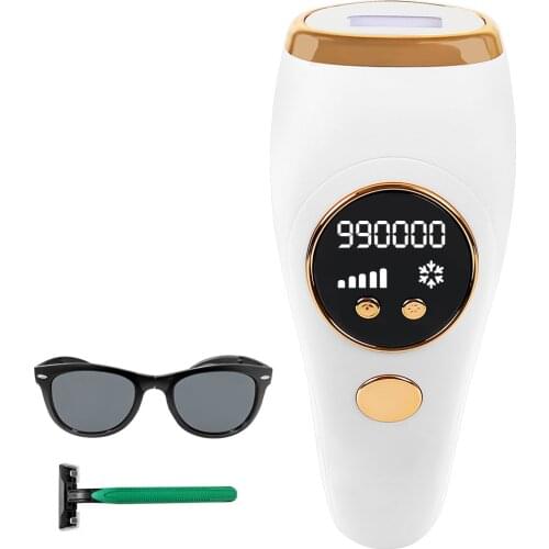 Ice Freezing IPL Epilator 999000 Flashes Home Hold Permanent Depilatory Electric Painless Whole Body Hair Removal Depiladora