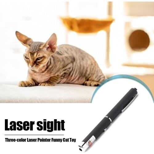5MW Pointer Light Pen Laser Sight Light Funny Pet Cat Interactive Toys Work Teaching Training Mini Flashlight Pens 650nm 405nm