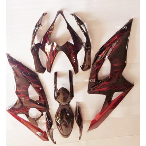 Injection Molding Black Motorcycle Fairing ABS GSXR 1000 05/06 For Suzuki red GSXR1000 GSXR 1000 K5 2005-2006