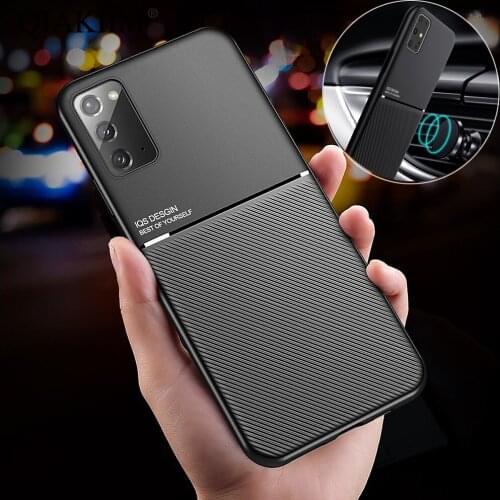 Magnetic Case For Samsung Galaxy S21 Plus S20 FE Note 20 Ultra A72 A52 A42 A32 A12 F62 A71 A51 A70 A50 TPU Leather Phone Cover