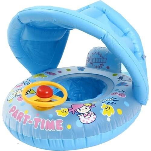 Inflatable Sea Buoy Inflatable Paddling Pool Simiti With Canopy Grommet Inflatable Kids Boat