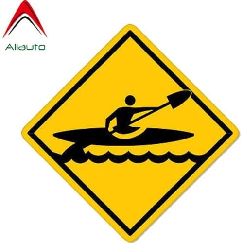 Aliauto Reflective Car Sticker Kayak Crossing Kayaking PVC Automobile Motorcycle Decoration Accessories Decal,12cm*12cm