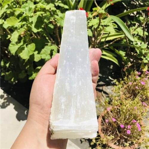 30-35cm Natural Selenite Quartz Crystal Sticks Quartz Crystal Chips Natural Stones and Minerals Specimen For Air Cleanning