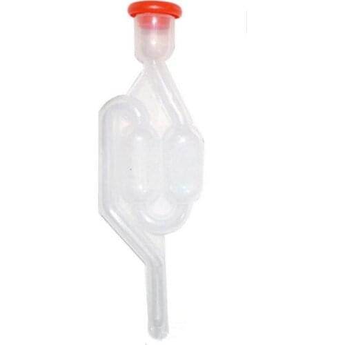 High Quality Exhaust One-way Home Brew Wine Fermentation Airlock Air Lock Check Valve Water Sealed Valves Plastic Air Lock 17cm
