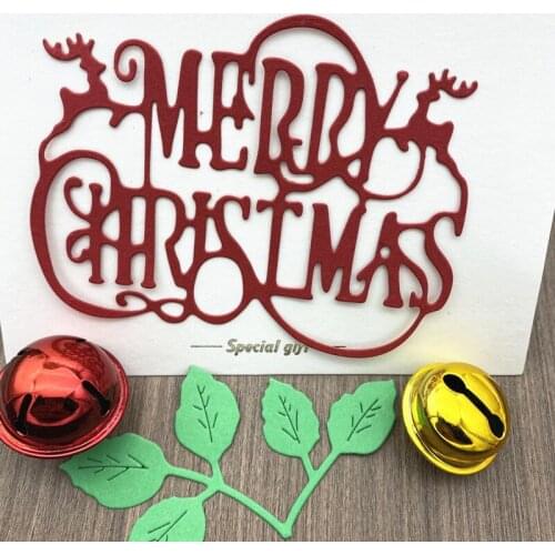 MERRY CHRISTMAS Die Cuts For Card Making DIY Decoration Crafts Cards