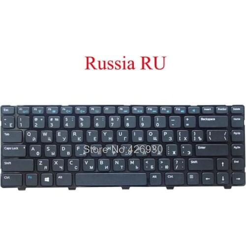 Backlit RU Keyboard For DELL For Inspiron 3421 3437 M431R 5435 14R 5421 5437 V2421 3440 00918M 0918M MP-12C83SUJ442 Russia new