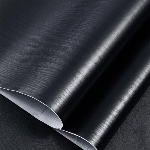 Black & White DIY Home Furniture & Door Restore Waterproof PVC Wall Papers Self-adhesive Stickers for Living Room Decoration