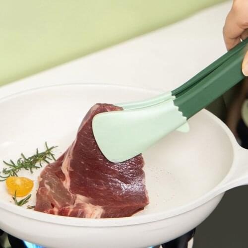 Silicone Food Tongs Non-slip Cooking Tools Salad BBQ Tools Kitchen Accessories C1