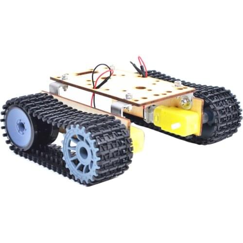 Alloy Tank Car Chassis Crawler DIY Car Kids Science Toy With TT Motor Set