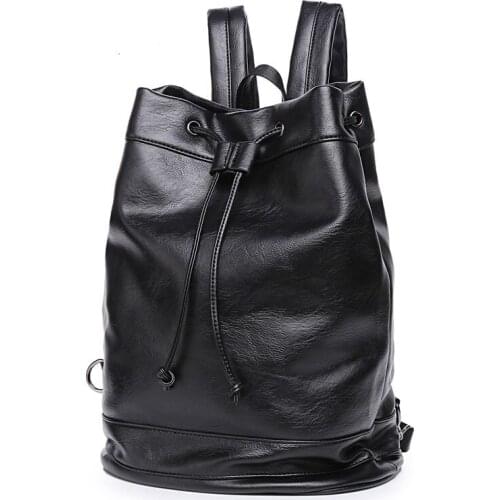 Unisex Backpack pu Leather Fashion Casual High Quality Backpack Men and Women Large Capacity Travel Backpacks