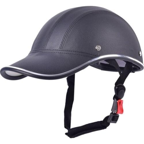 Bike Cycling Helmet Baseball Cap Anti UV Safety Bicycle Helmet Adjustable Chin Strap Men Women Road Bike Helmet For MTB Skating