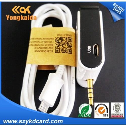 YongKaiDa Uhf Rfid Reader ISO18000-6C (EPC Gen2) 3.5mm Audio Jack Mid-range Audio card reader Portable Mobile UHF reader