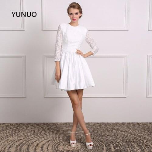 Атласные свадебные платья YuNuo China At AliExpress