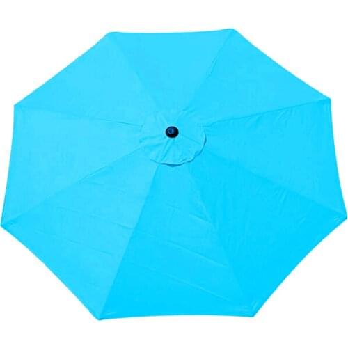 Patio Umbrella Stand Peacock UV-protected Outdoor Parasol Garden Supplies Swimming Pool 160G Polyester Cloth 8 Ribs 2.7m 6 Bones