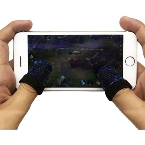 1Pair Sweatproof Breathable Mobile Finger Stall Sensitive Game Controller Finger Sleeves Cots for Gaming Touch Trigger Accessori
