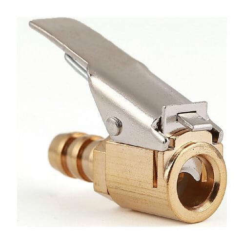 Portable Inflatable Pump For Car Tire Air Chuck Inflator Pump Valve Connector Clip-on Adapter Car Brass 8mm Tyre Wheel Valve