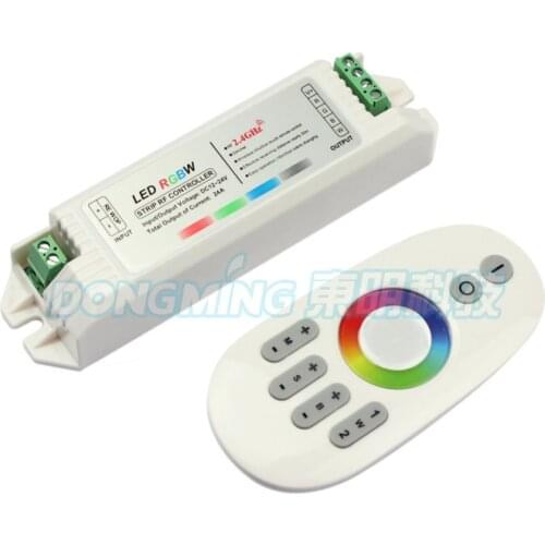 2.4G RGBW Touch pannel rgb LED controller 12V/24V 24A Wireless Finger touch ring Remote 432Watt for mini led controller,5set/lot