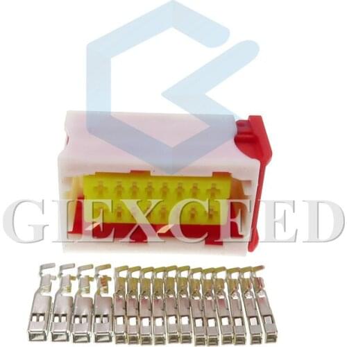 2 Sets 16 Pin 185760-4 Automotive ECU Computer Cable Socket Female Electrical Car Plug With Terminals