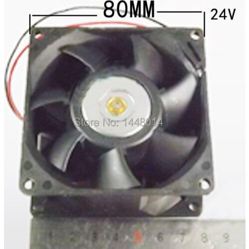 2pcs/lot Wide format printer spare parts Flora paper suction fan /Flora PQ512 UV plotter fan 24V 80MM
