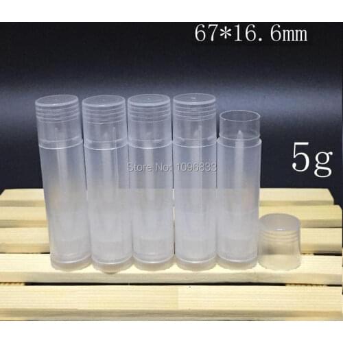 5G Empty Transparent Lip Balm Tubes, 5ML Lip Gloss Tube, Lip Balm Bottle, Lip Gloss Containers, Clear Empty Tubes, 100pcs/Lot