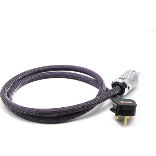 HIFI AC-313CU OFC Copper UK Power Cable UK Mains Lead For AMP CD Player Audio Visual & Hi-Fi Equipment