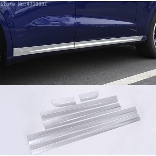 Car-Styling ABS Chrome Car Body Side Door Decoration Strips Trim For Maserati Levante 2016 Stickers Exterior Accessories 6pcs
