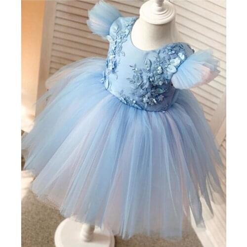 Toddler Baby Girl Infant Lace Tutu Dress Baby Girl Dress Kids Party Vestidos for Baby Princess 1 Years Birthday