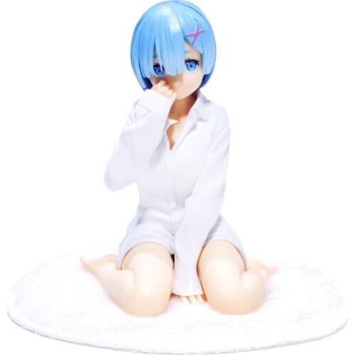 Rem Anime Re:Life in a different world from zero Rem Shirt Ver PVC Action Figure Figurine Model Toys Gift Action figure