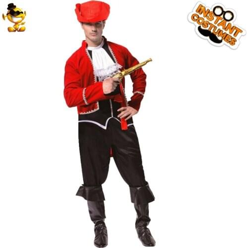 Halloween Party Costumes Adult Gentleman Pirate Costume Fancy Dress Christmas Party For Pirate Costumes Men