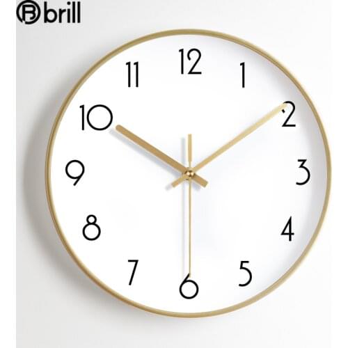 Creative Nordic Silent Wall Clock Metal Modern Living Room Decoration Kitchen Wall Watches Home Decor Reloj Mural Decorativo