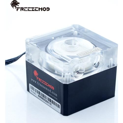 FREEZEMOD PU-FS4M-J Compute Cooling PC Water Cooler Mute Pump PWM Intelligent Flow 800L/H 12V/5V RGB Light Aure. PU-FS4M-J