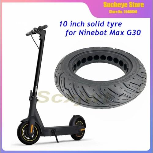 10x2.50M Solid Tires for Ninebot KickScooter MAX G30 G30D Electric Scooter Tyres Tubeless Tire Parts Accessories