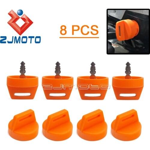 Orange ATV Quad Car Igntion Key Cover Keyswitch Rubber Key Fob Skin Cover For Polaris Sportsman Scrambler Trail Boss Magnum 2017