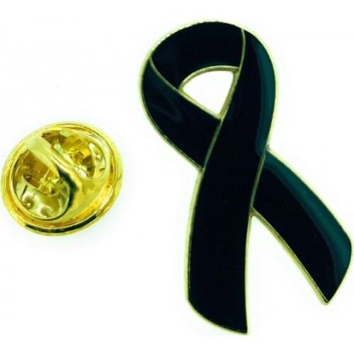 Black Ribbon lapel Pin-Black Ribbon