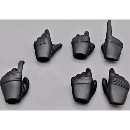 For Sale 1/6th Trendy Light Black Hand Gloved Model For Mostly 12 inch Doll Figures Collectable