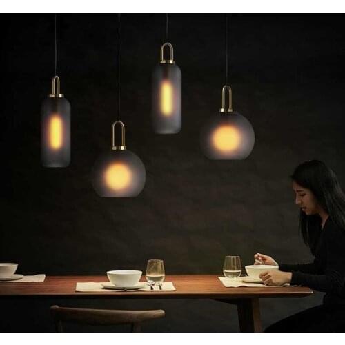 Modern Glass Gold Metal Pendant Lamp Living Room Dining Room Ceiling Light Decor Lighting Fixture LED Suspension Lamp PA0597