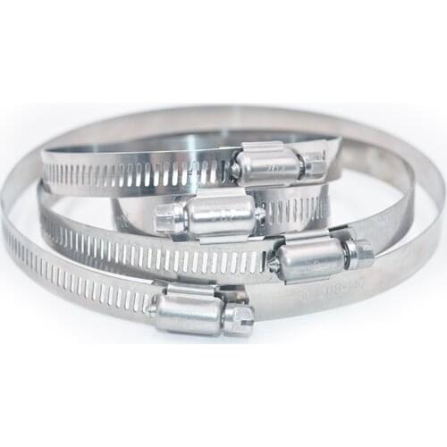 6-114mm 304 Stainless Steel Drive Hose Clamp American Type Gear Worm Fuel Tube Line Water Pipe Fastener Fixed Clip Spring Hoops