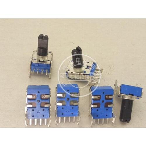 1pcs 142 Horizontal 4-pin single potentiometer B1K B5K B10K B20K B50K Handle length 13MMF