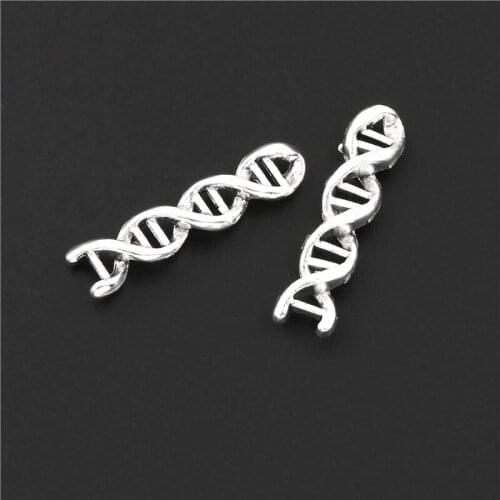 15Pcs Silver Color Chemical Structure Molecules Charms Scientist Pendant Making Gril Earrings Jewelry Accessories A3102/A3233