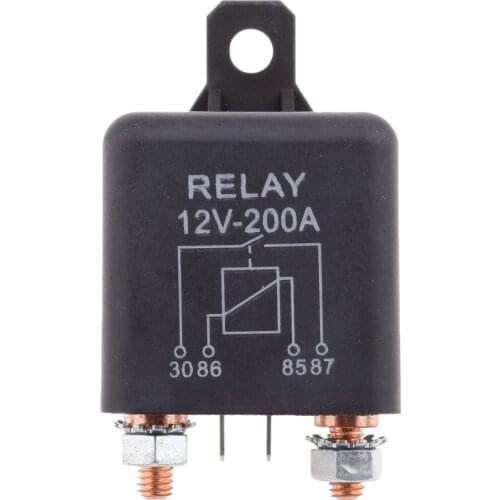 2pcs Relay 4 PIN 12v 200a Normally Open Mini 200 Amp CAR VAN BOAT MARINE