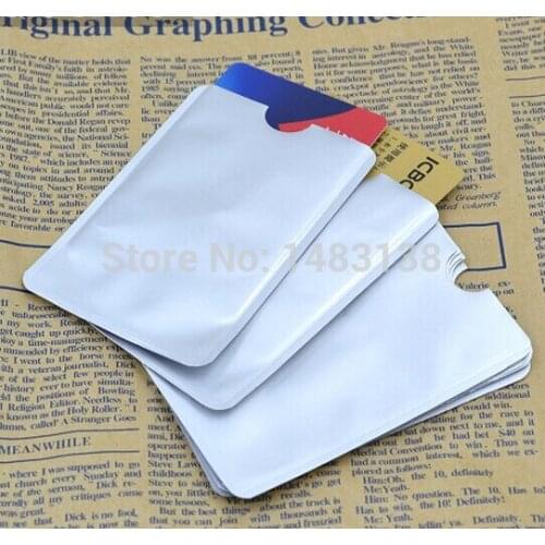 200pcs Anti Scan RFID Blocking Sleeve for Credit Card to Secure your Identity ATM Debit Contactless ID Protector blocker